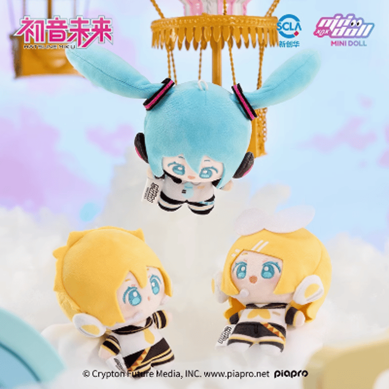 在庫品】初音ミク × MINIDOLL「WOW娃偶樂園」豆丁ぬいぐるみチャーム