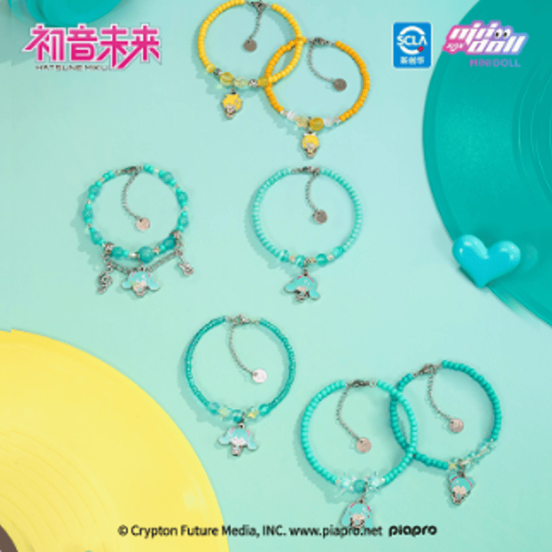 初音ミク　モチーフブレスレット 初音ミク』たちバーチャル・シンガーをイメージした天然石ブレスレット