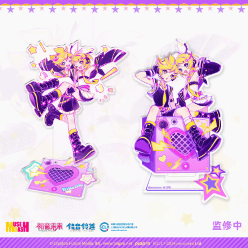 初音ミク Muse Dash アクリルスタンド リン Muse Dash x 初音ミク コラボ 鏡音リン&鏡音レン アクリル