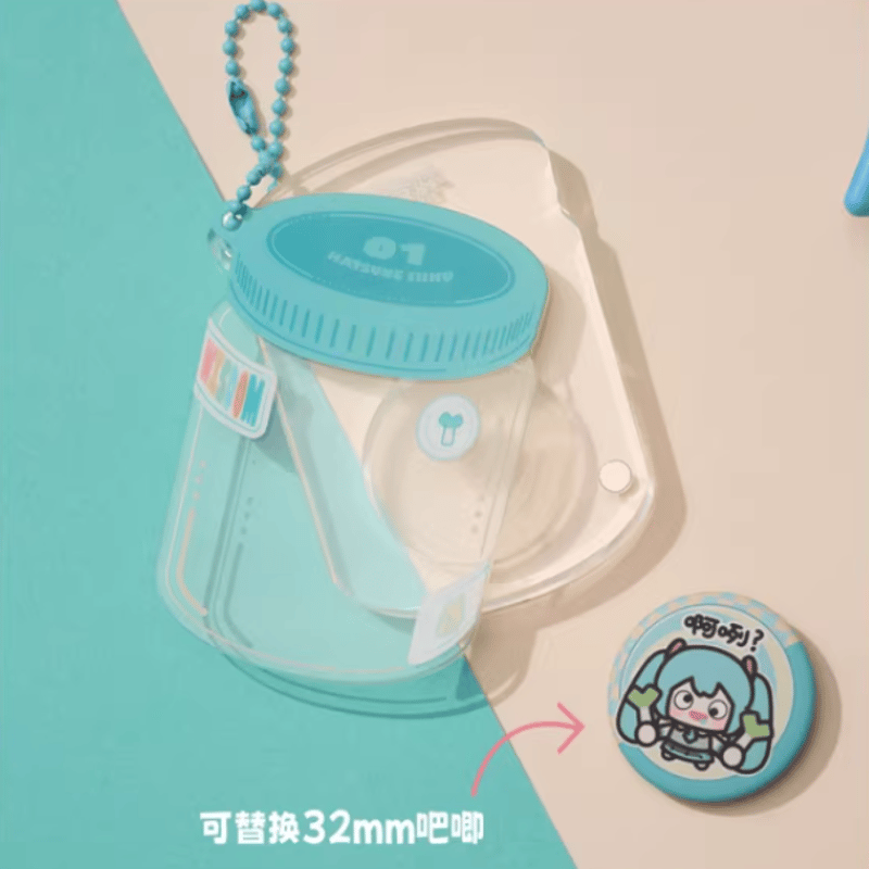 初音ミク「放肆耶表情包」アクリルキーホルダー 缶バッジ付き | Nekotani