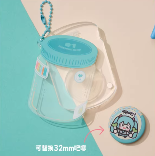初音ミク「放肆耶表情包」アクリルキーホルダー 缶バッジ付き | Nekotani