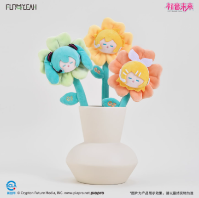 FUN4YEAH】初音ミク「毛絨花束シリーズ」ぬいぐるみ ランダム
