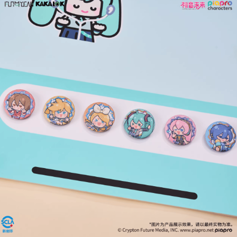 初音ミク「放肆耶表情包」缶バッジセット | Nekotani