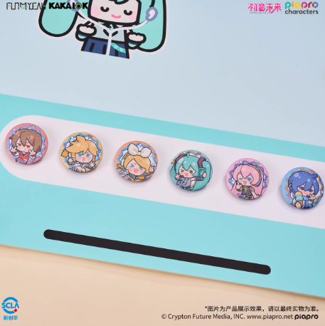 初音ミク「放肆耶表情包」缶バッジセット | Nekotani