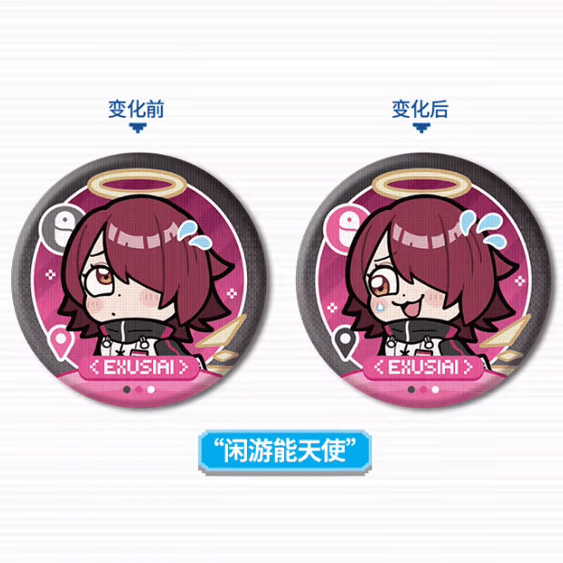 アークナイツ「米米子与博士士」レンチキュラー缶バッジ | Nekotani