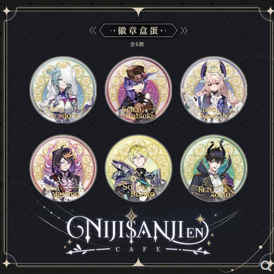にじさんじxIPSTAR コラボカフェ 缶バッジ 発送予定：10月上旬～10月
