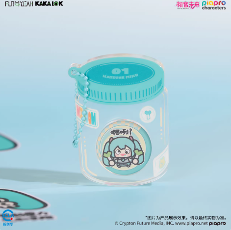 初音ミク「放肆耶表情包」アクリルキーホルダー 缶バッジ付き | Nekotani