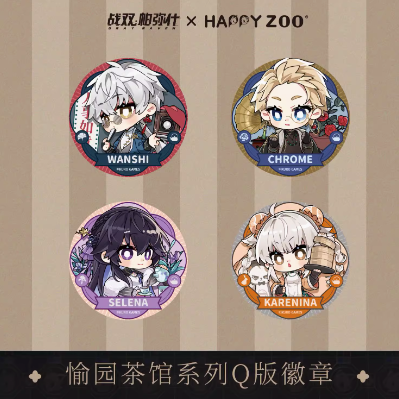 HAPPYZOO」パニシンググレイレイヴン Q版缶バッジ | Nekotani