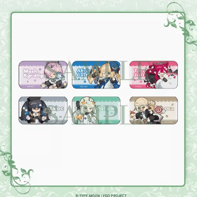 FGO「簡体字版8周年」Q版缶バッジ ボックス | Nekotani