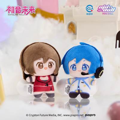 ●初音ミク　ぬいぐるみチャーム　2点 ピアプロキャラクター ぬいぐるみキーホルダー 初音ミク