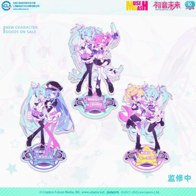 初音ミク Muse Dash アクリルスタンド リン Muse Dash x 初音ミク コラボ 鏡音リン&鏡音レン アクリル