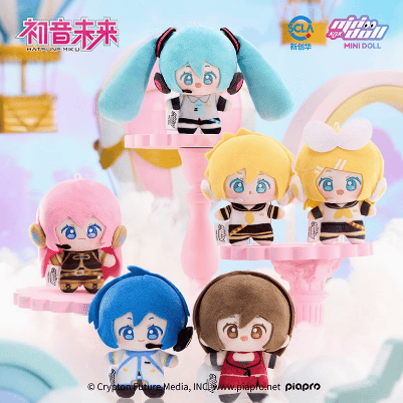 在庫品】初音ミク × MINIDOLL「WOW娃偶樂園」豆丁ぬいぐるみチャーム