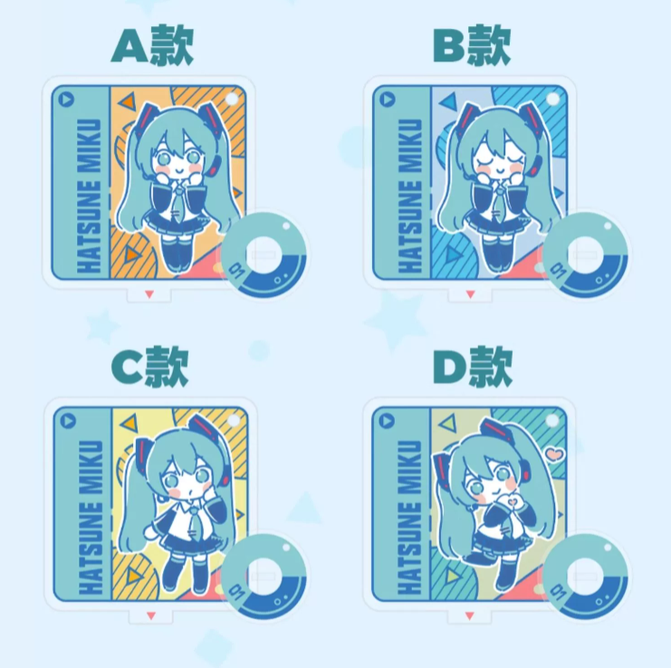 moeyu」初音ミク 16TH アクリルキーホルダー/アクリルスタンド