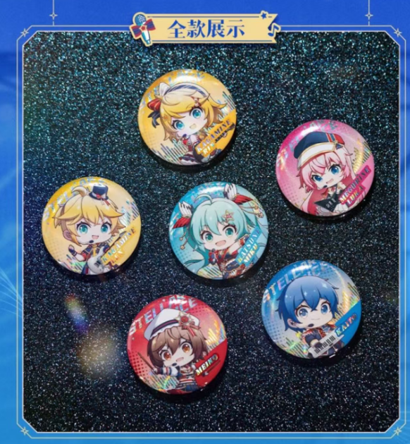 初音ミク×moeyu「星耀之聲シリーズ」Q版缶バッジ | Nekotani