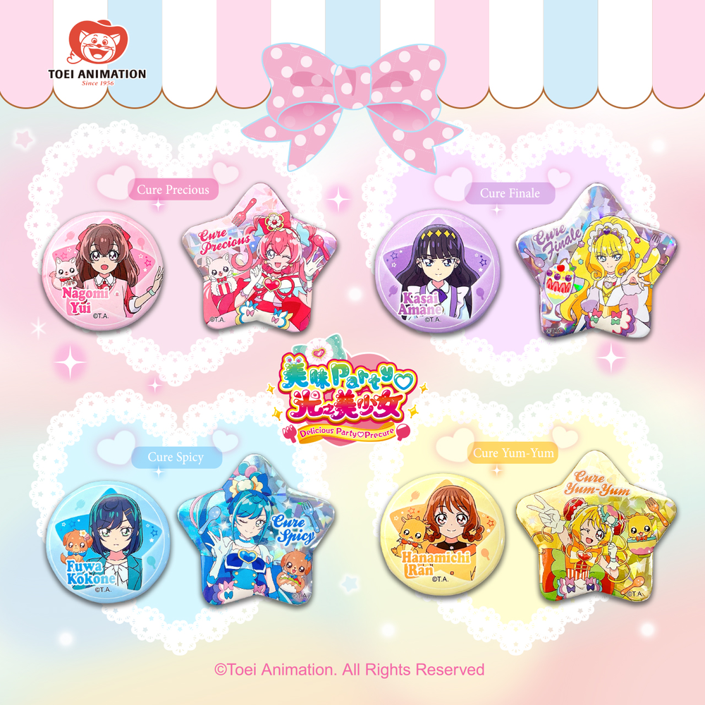 デリシャスパーティプリキュア　缶バッジ デリシャスパーティプリキュア】ライブ限定 缶バッジ（全10種