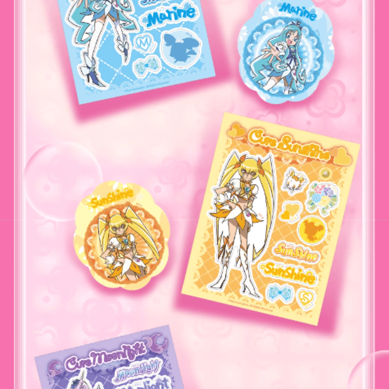 ハートキャッチプリキュア!「霓彩シリーズ」ステッカー＆マグネット