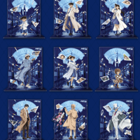 銀魂 × MOUXUYY 水墨缶バッジver.1 ランダム/ボックス | Nekotani