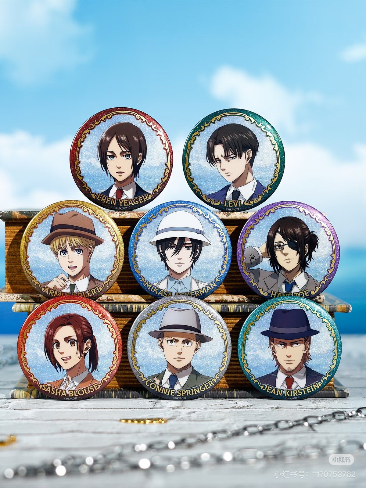 進撃の巨人「彼岸登陸」缶バッジ ランダム/ボックス | Nekotani