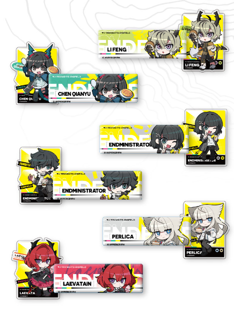 アークナイツ：エンドフィールド×PrismLand 缶バッジ＆マグネット