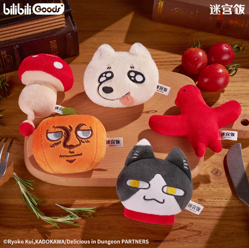 【新品未使用】ダンジョン飯　びゅーこっと　& マスコット　7点セット ダンジョン飯「Tasty Quest」マグネット | Nekotani