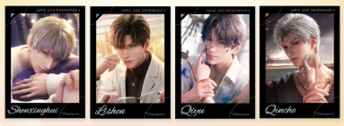 恋と深空　ローソンコラボ　セット 恋と深空 LAWSON中国コラボ ポストカード&クリアカードセット