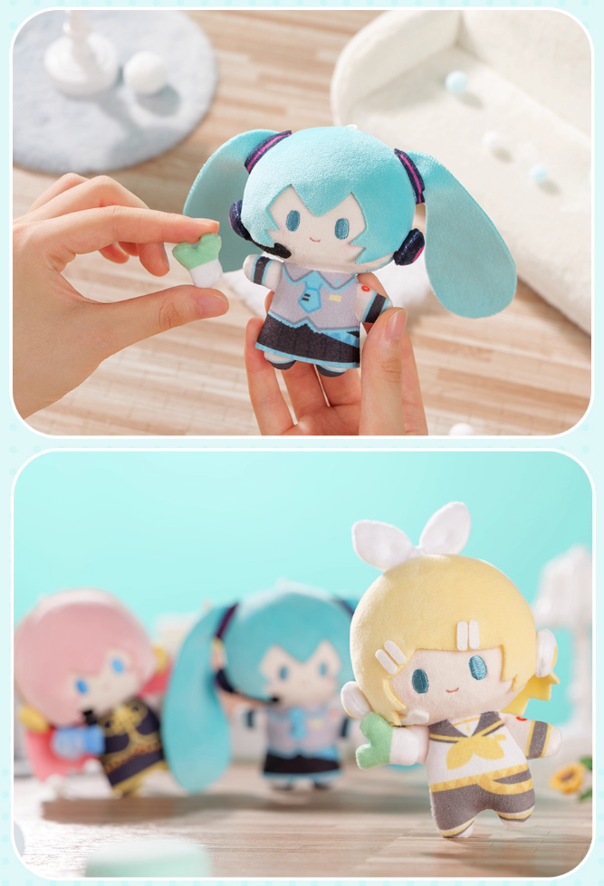 在庫品】初音ミク「miniQシリーズ」ぬいぐるみチャーム ランダム