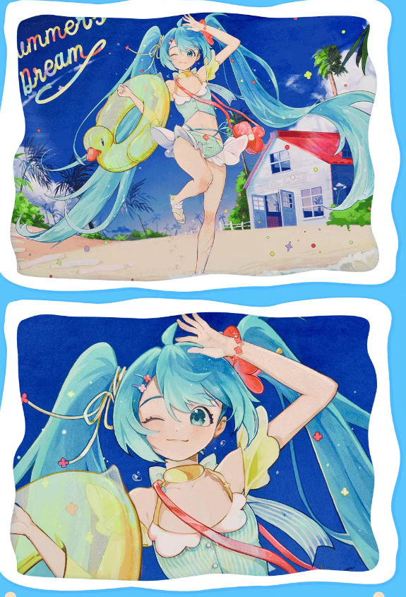 初音ミク「夏梦未来シリーズ」毛布 | Nekotani