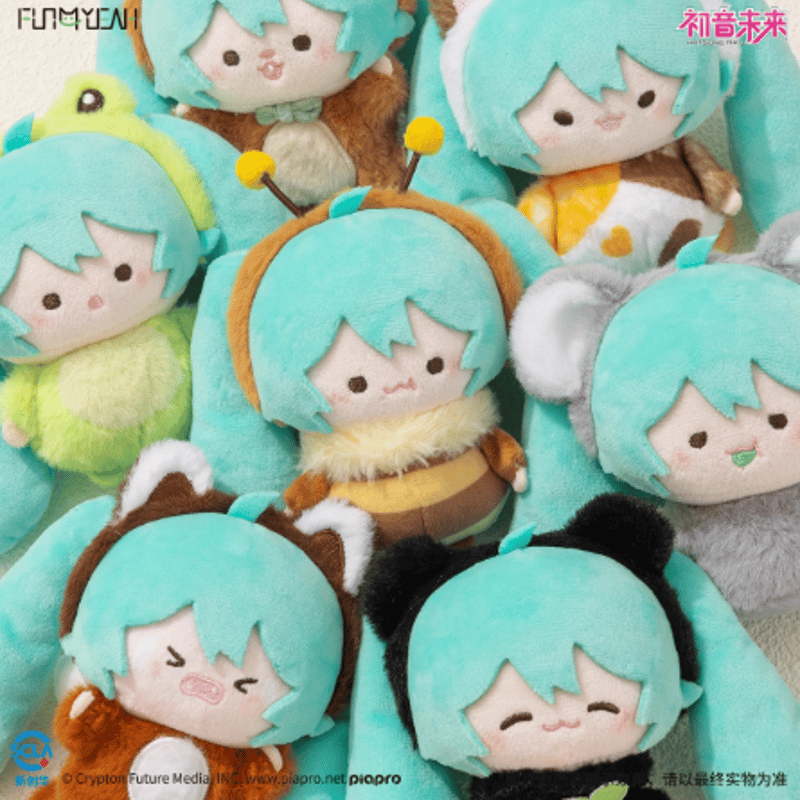 FUN4YEAH】初音ミク「MIKUZOOシリーズ」ぬいぐるみ ランダム