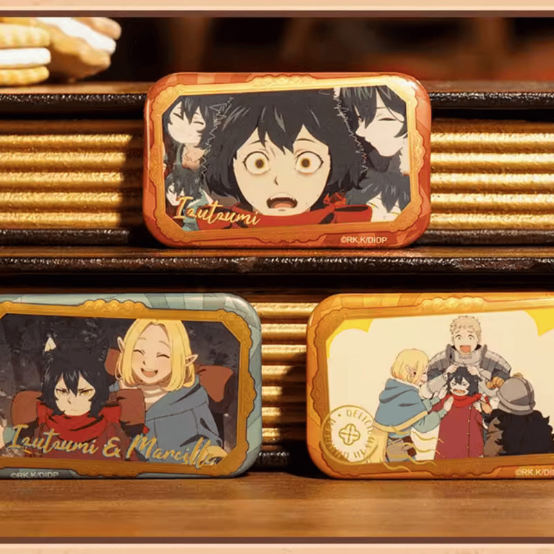 ダンジョン飯「Tasty Quest」スクエア缶バッジ | Nekotani