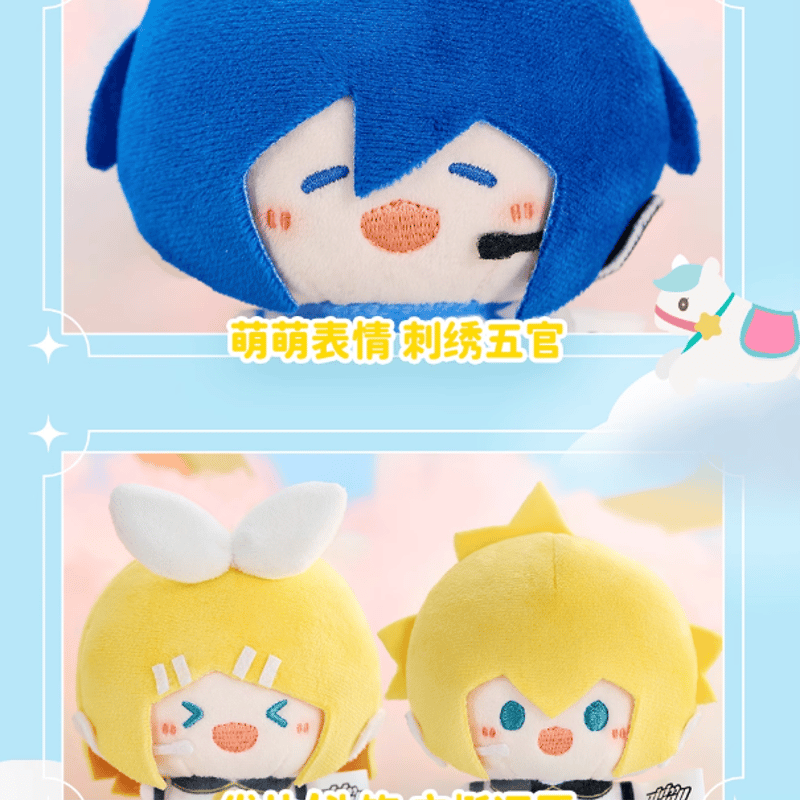 ●初音ミク　ぬいぐるみチャーム　2点 初音ミク × MINIDOLL「WOW娃偶樂園」圓滾滾ぬいぐるみチャーム