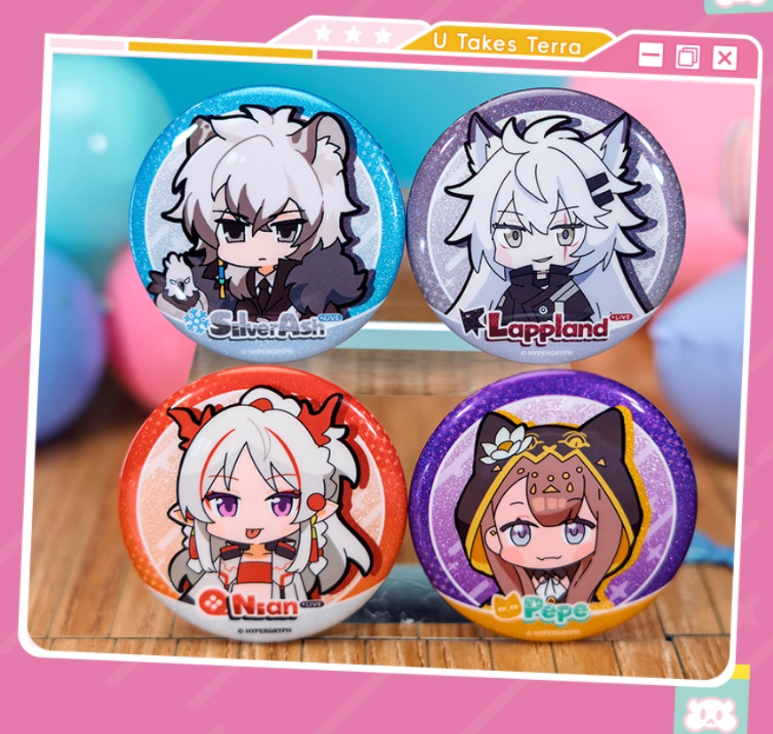 アークナイツ U-Official　缶バッジ　ホログラム　明日方舟 Yostar OFFICIAL SHOP ONLINE / 【オンライン予約限定特典付き】アーク