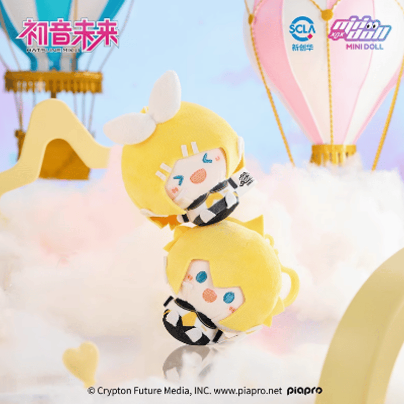 ●初音ミク　ぬいぐるみチャーム　2点 ピアプロキャラクター ぬいぐるみキーホルダー 初音ミク