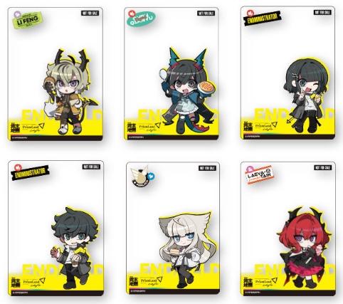 アークナイツ：エンドフィールド×PrismLand 缶バッジ＆マグネット