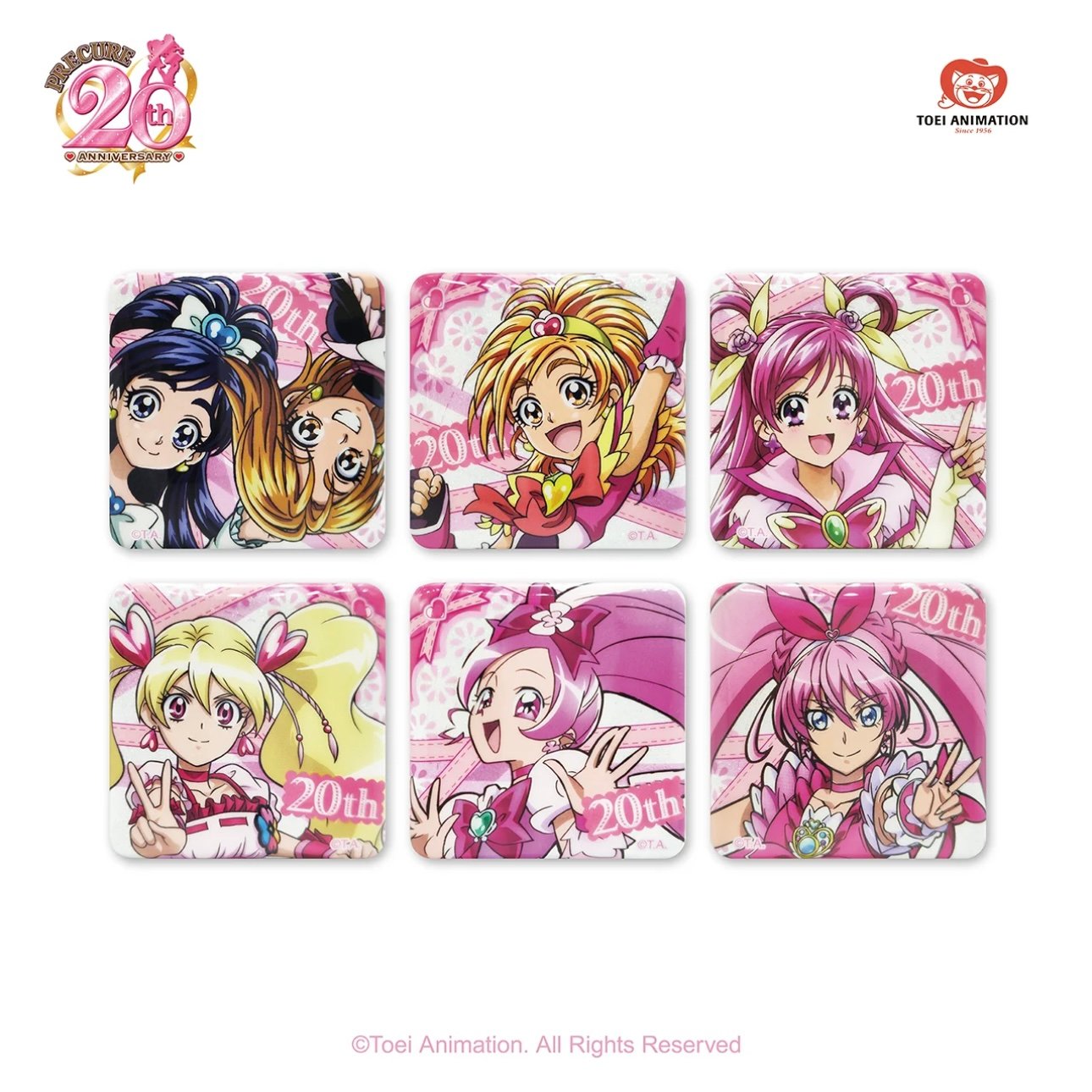 ドリーム　のぞみ　中国　スクエア缶バッジ　プリキュア5 20周年記念 プリキュア20周年 缶バッジ記念BOX | Nekotani