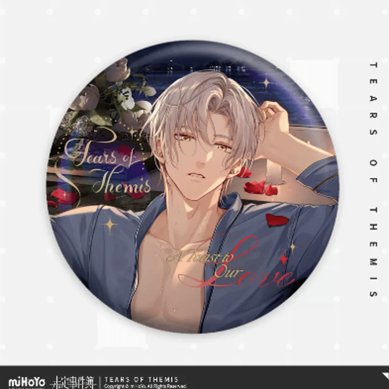 在庫品」未定事件簿 莫負秋華シリーズ 森月黎 誕生日記念 ホロ缶バッジ