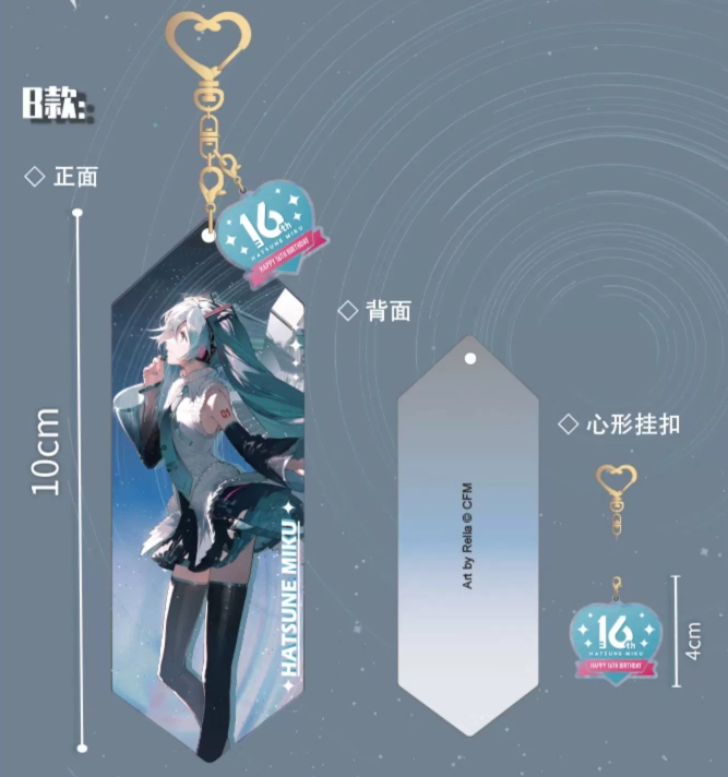 在庫品】初音ミク × moeyu「16TH」アクリルキーホルダー | Nekotani 在庫品】初音ミク × moeyu「16TH」アクリルキーホルダー | Nekotani