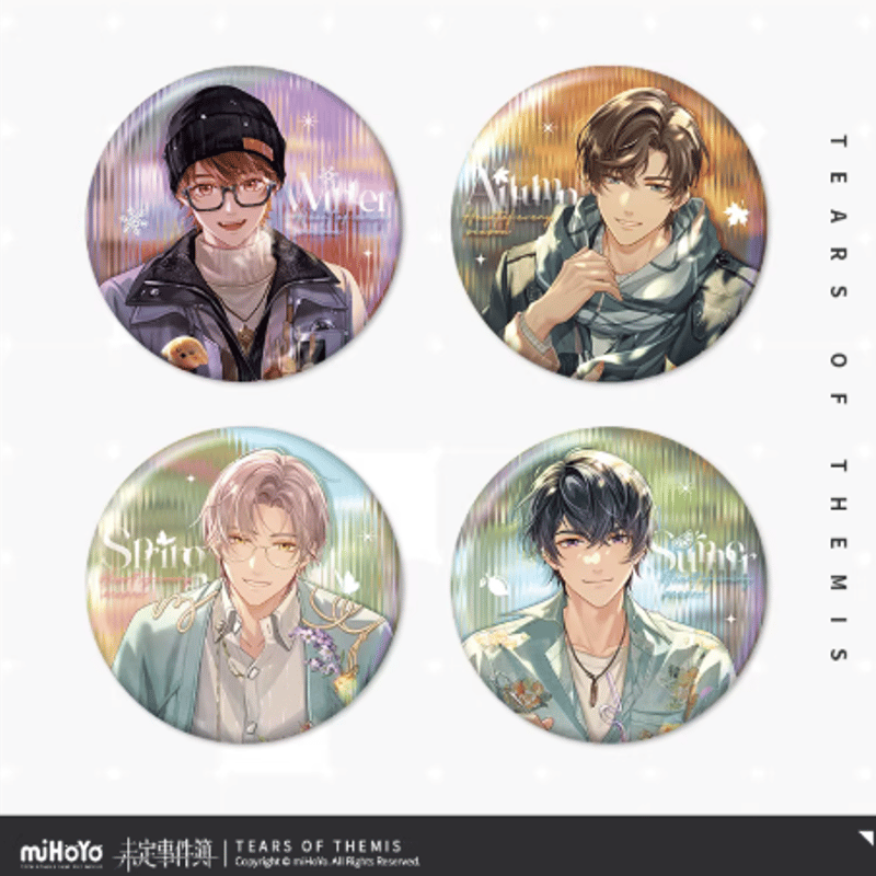 未定事件簿「愿予四季」缶バッジ | Nekotani
