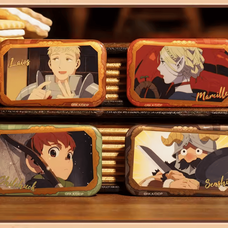 ダンジョン飯「Tasty Quest」スクエア缶バッジ | Nekotani