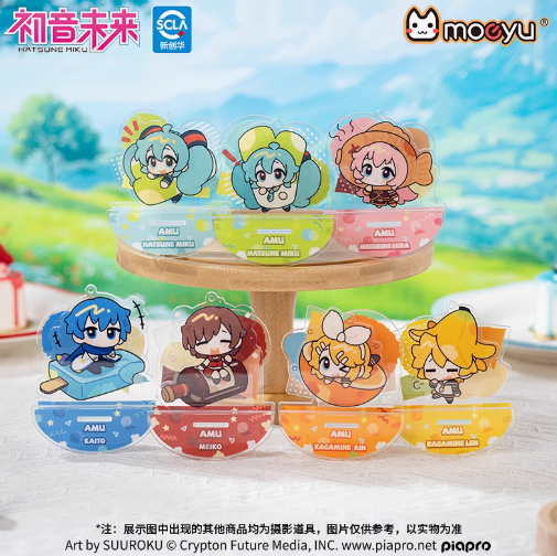 初音ミク × moeyu「AMUシリーズ」アクリルキーホルダースタンド付き