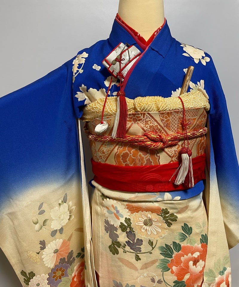 打掛正絹友禅昭和アンティーク品
