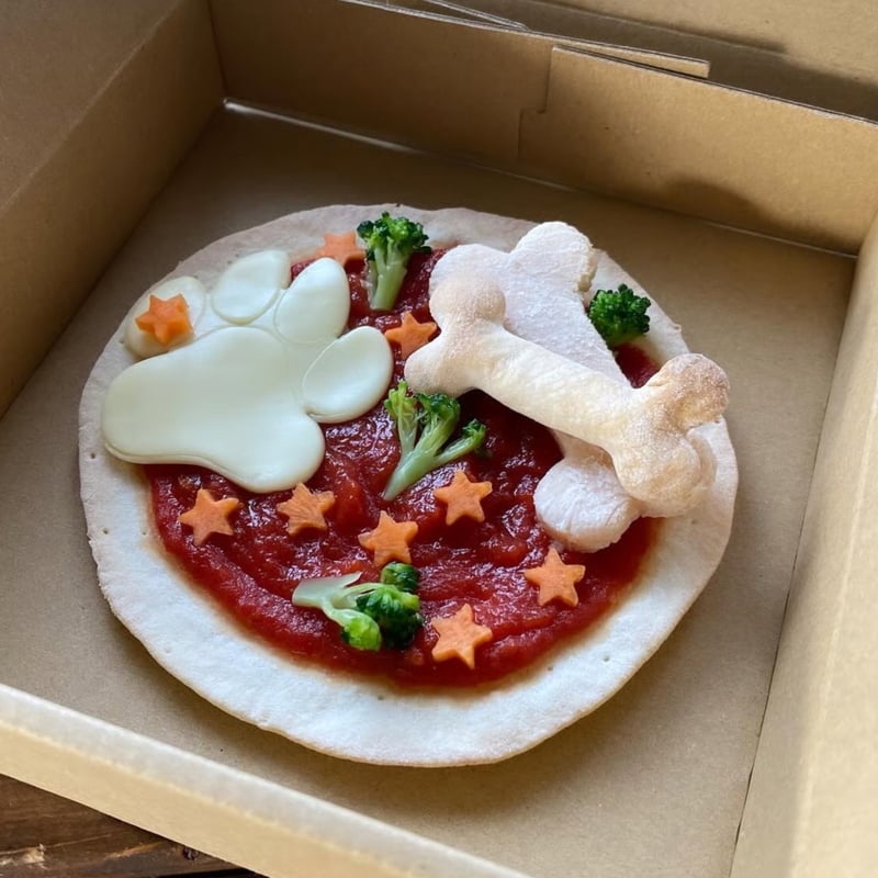 わんわんピザクリスピー】わんこ用Pizza -減塩・無添加- 名入れ