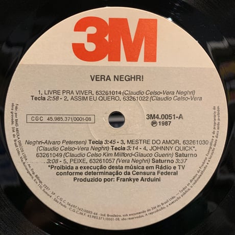 Vera Neghri / S.T. (LP)