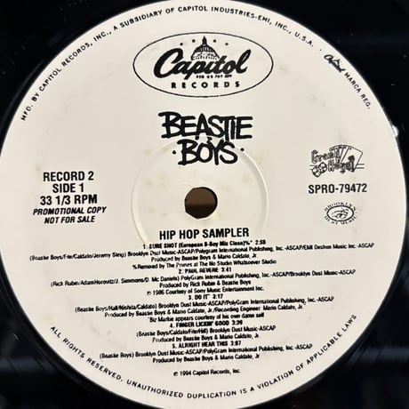 Beastie Boys / HipHop Sampler (2LP)