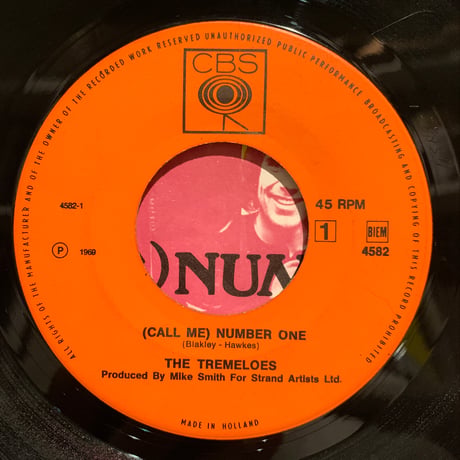 The Tremeloes / (Call Me) Number One (7")