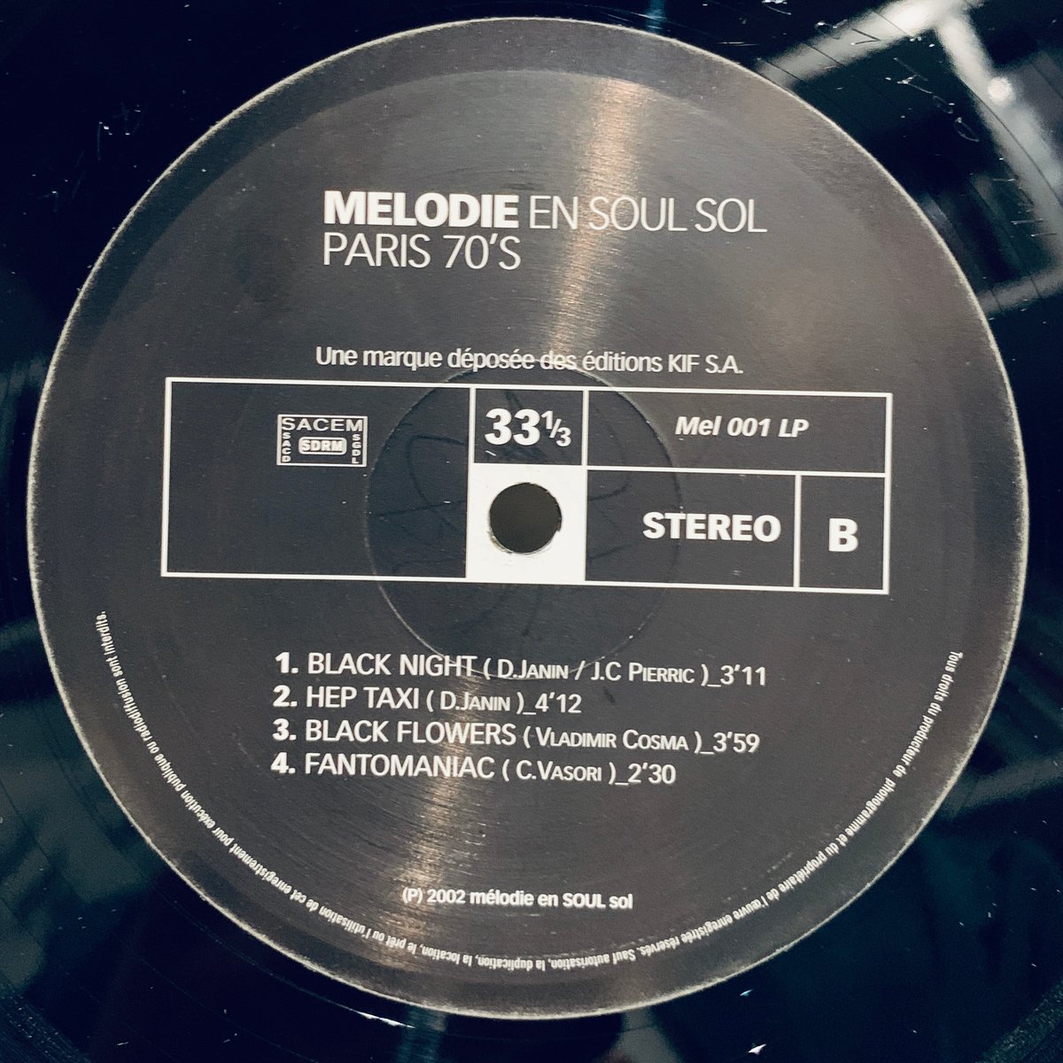 MELODIE EN SOUL SOL　レアグルーヴ　JAZZ FUNK コンピ Various / Mélodie En Soul Sol - Paris 70's (2LP