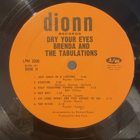 Brenda And The Tabulations / Dry Your Eyes (LP)