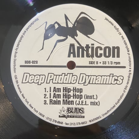 Deep Puddle Dynamics / Rain Men (Controller 7 Remix) - I Am Hip-Hop (12")