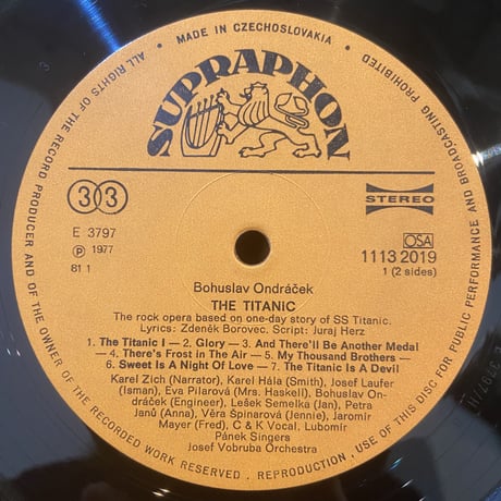 Bohuslav Ondráček / The Titanic (LP)