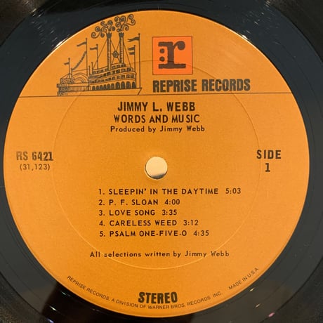 Jimmy L. Webb / Words And Music (LP)
