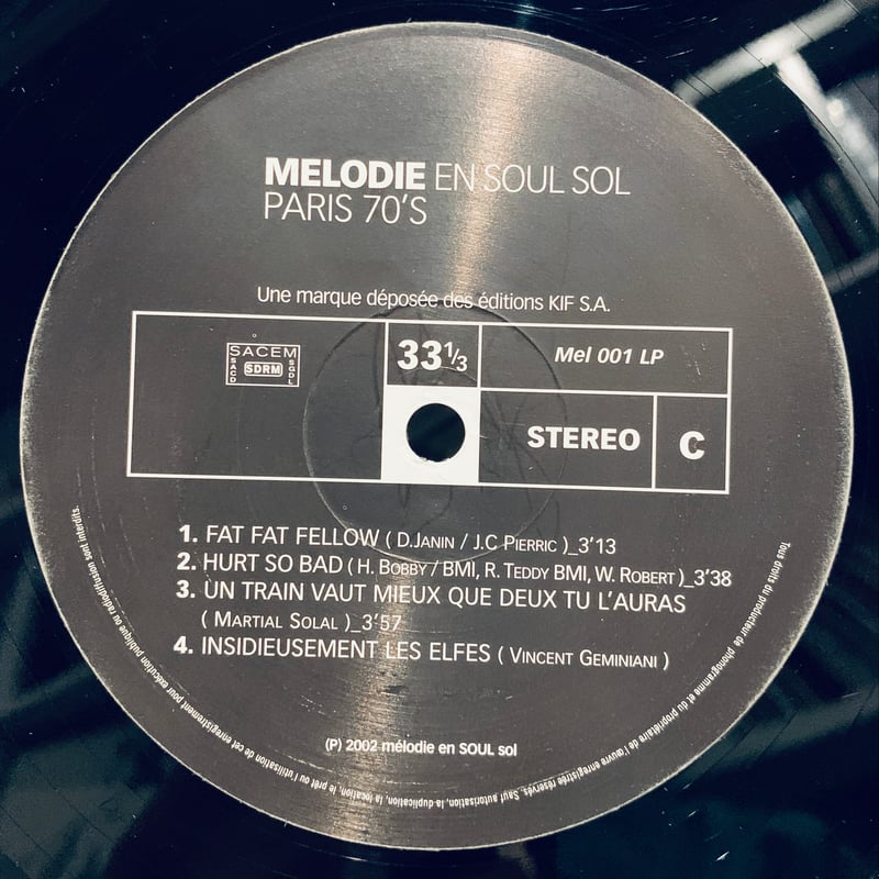 Mélodie En Soul Sol - Paris 70's [レコード] OC5qcGVn.jpeg